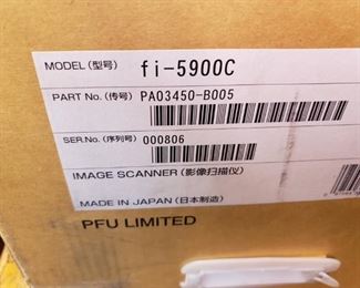 (2)Fujitsu Fi-5900C Pass-Through Scanners new in boxes