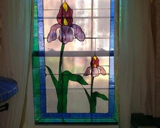 Gorgeous Stained Glass window inserts by Local Artisan