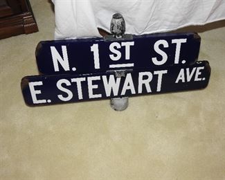 Antique street sign from Las Vegas