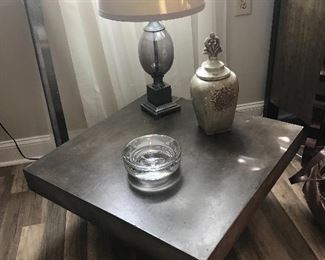 Awesome gray square platform coffee table