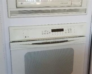 GE Profile microwave and oven