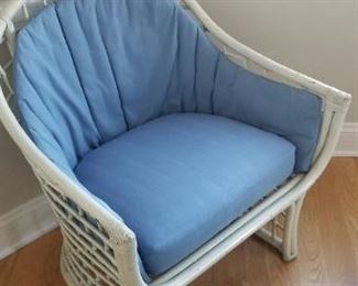 Set of two rattan chairs