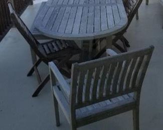 Teak dining set