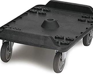 Carlisle MY41003 Cateraide Polyethylene Dolly with Standard Casters, For End Loader