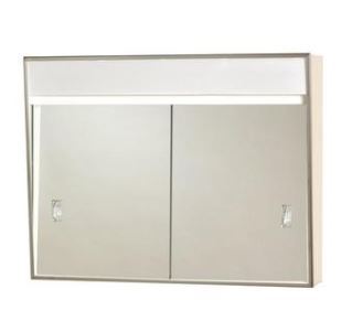 701L 24 in. x 18 in. Economy Lighted Sliding Surface-Mount Medicine Cabinet in Chrome