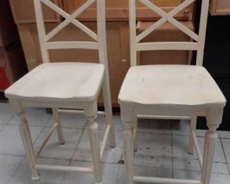 Peir 1 Imports Two White Counterheight Chairs