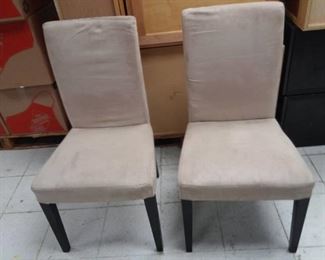 Two Fabric Covered Chairs