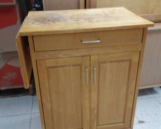Drop Leaf One Drawer/Two Door Freestanding Cabinet