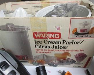 Combo Ice Cream Maker & Citrus Juicer by Waring