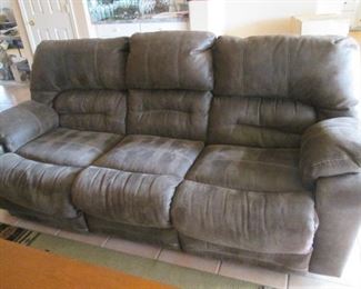 Oversized Contemporary Sofa with End Recliners - Electric, 86" Wide