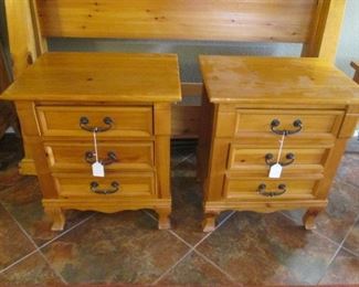 2-Matching 3-Drawer Nightstands, 25" X 19"