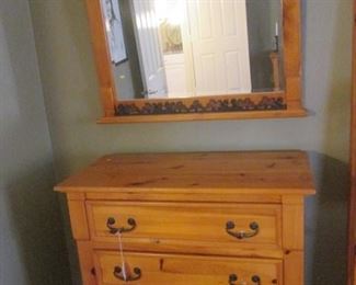 3-Drawer Chest/Mirror, 40" X 20"