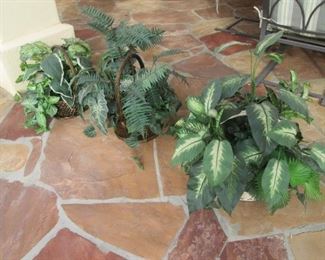 Greenery in Baskets