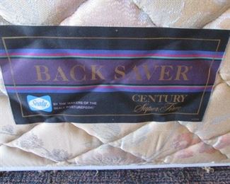 Twin-Size Sealy Back Saver Mattress Set