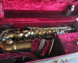 Vintage Saxophone in Case