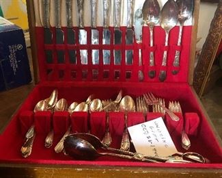 silverware flatware set silver plate