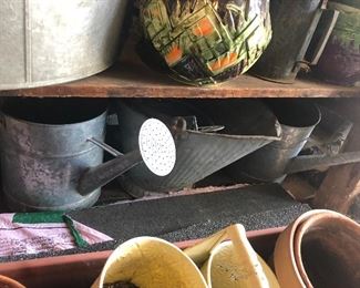 watering can collection galvanized steel 