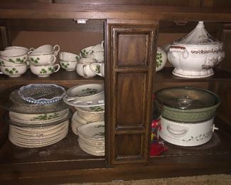 dishes, china set.