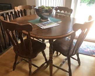 oak dinette set