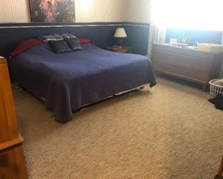blonde mid century bedroom set