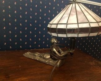 art nouveau style Tiffany lamp