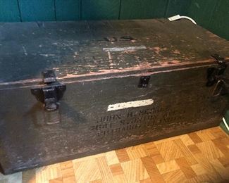 Us army military trunk