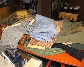 Vintage clothing and vintage army uniforms