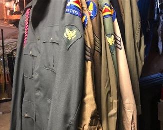 Military army clothes vintage with medals 