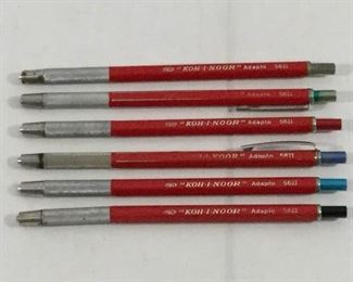 Vintage ''Koh-I-Noor'' Adapto 5611, Mechanical Drafting Pencils (6Pcs) https://ctbids.com/#!/description/share/236159