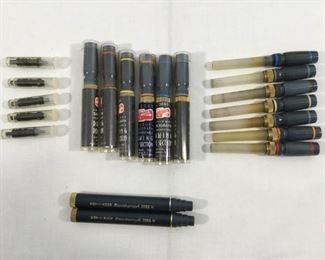 Vintage 1960s Koh-I-Noor Rapidograph Technical Drawing Pens #3065 (20Pcs) https://ctbids.com/#!/description/share/236161