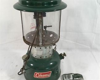 Vintage 1969 Coleman 220F, Dual Mantle Lantern with Mantles (2Pcs) https://ctbids.com/#!/description/share/236173