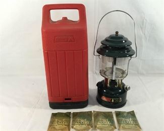 Vintage 1984 Coleman Lantern CL2 with Case and Mantles (5Pcs) https://ctbids.com/#!/description/share/236176