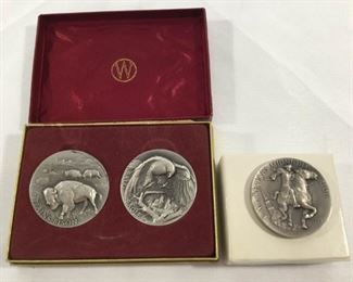 Sterling Silver Medallions by Longines Symphonette (3Pcs)     https://ctbids.com/#!/description/share/236188