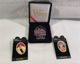 Disney Villains Pins 3 Piece https://ctbids.com/#!/description/share/236221