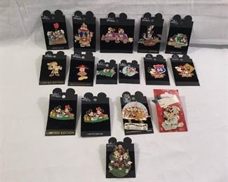Disney Mickey & Minnie Pins 16 Piece https://ctbids.com/#!/description/share/236223