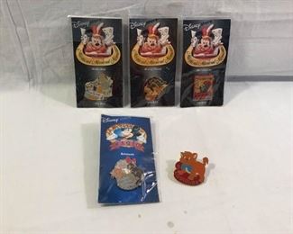 Disney Aristocats, Fox & the Hound, & Lady & the Tramp Pins 5 Piece https://ctbids.com/#!/description/share/236234