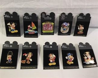 Disney Mickey Pins 10 Piece https://ctbids.com/#!/description/share/236236