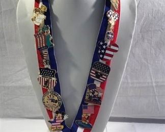 Disney Patriotic Pins with USA Lanyard https://ctbids.com/#!/description/share/236262