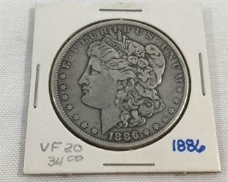 1886 Morgan Silver Dollar https://ctbids.com/#!/description/share/236267