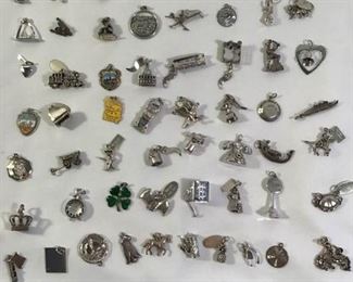 Jewelry Charms with Sterling 58 Piece https://ctbids.com/#!/description/share/236290