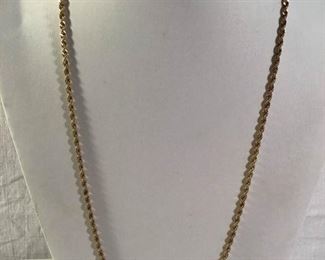 14K Gold Rope Necklace https://ctbids.com/#!/description/share/236291