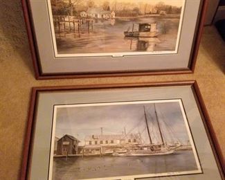 Two Large Original, Signed Prints