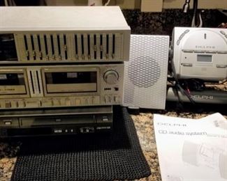 Serious XM stereo, tape player, equalizer, stereo and DVD/VHS video player