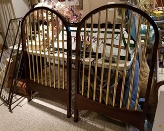 Beautiful cherry and brass crib set, originally $649