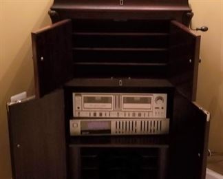 Antique Victrola, Excellent Condition. Silver Stereo System Sold Separately.