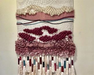 PULLED BY CLIENT - NOT FOR SALE Woven Wall Hanging - (46W 72L)