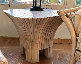 Rattan Side Table - (25W 25L 21H)