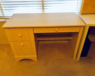 Petite Light Wood Desk - $95 - (43-1/2W 19-1/2D 29H)