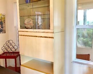 Lacquer Drop-Front Cabinet** - (36W 18-1/2D 86H)