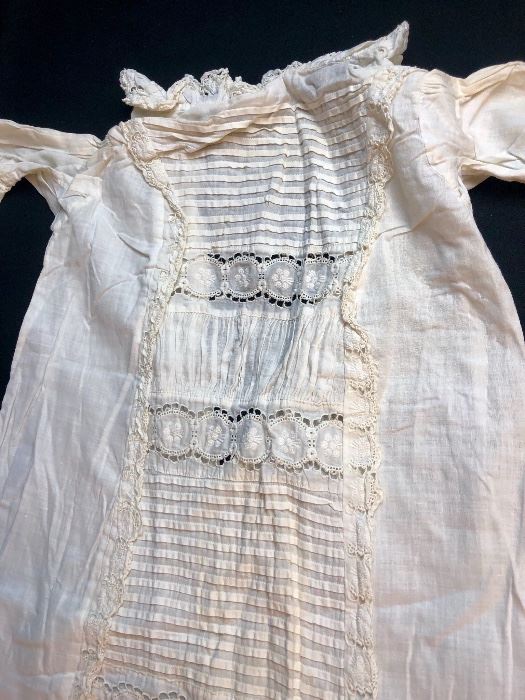 1894 Child's Christening gown belonging to Herbert J McRae .